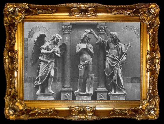 framed  unknow artist Baptism of Christ, ta009-2
